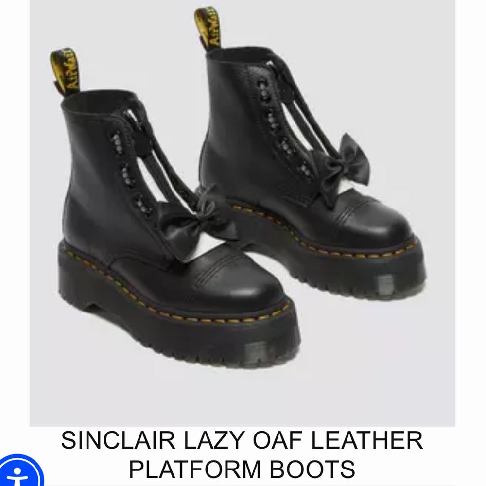 Dr martens X Lazy Oaf Black Leather Sinclair Boots